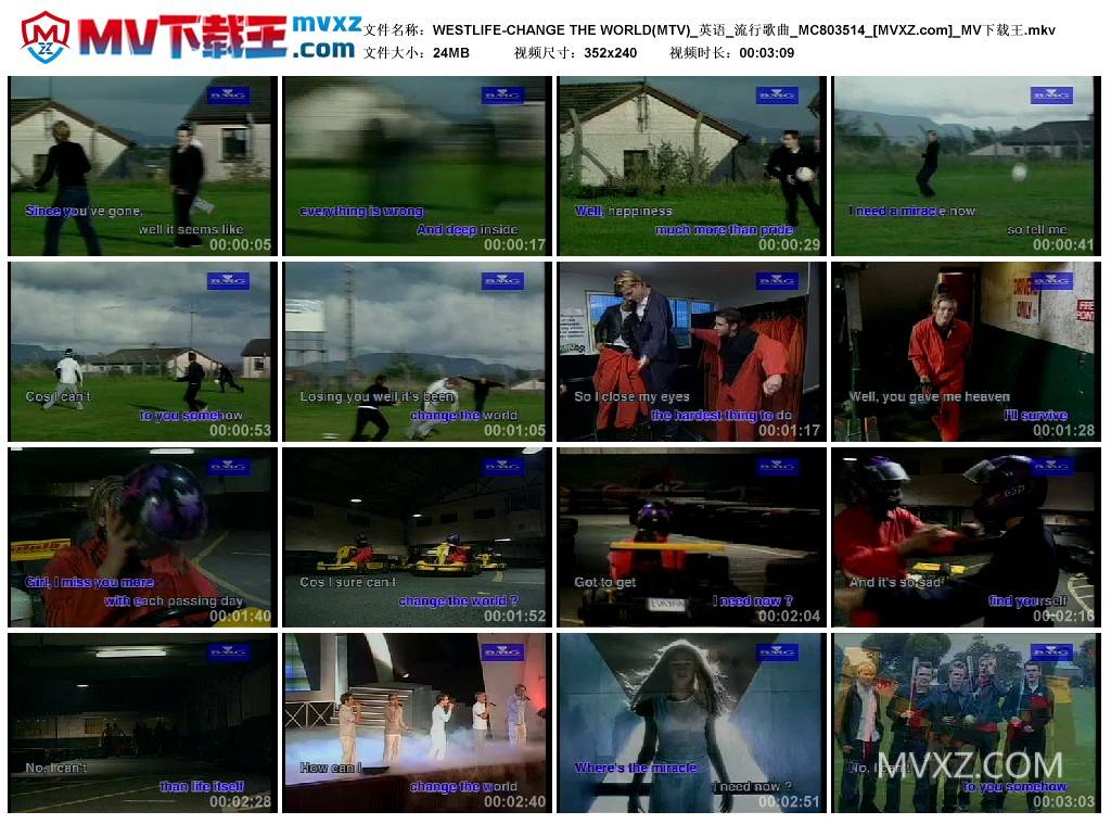 WESTLIFE-CHANGE THE WORLD(MTV)_英语_流行歌曲_MC803514